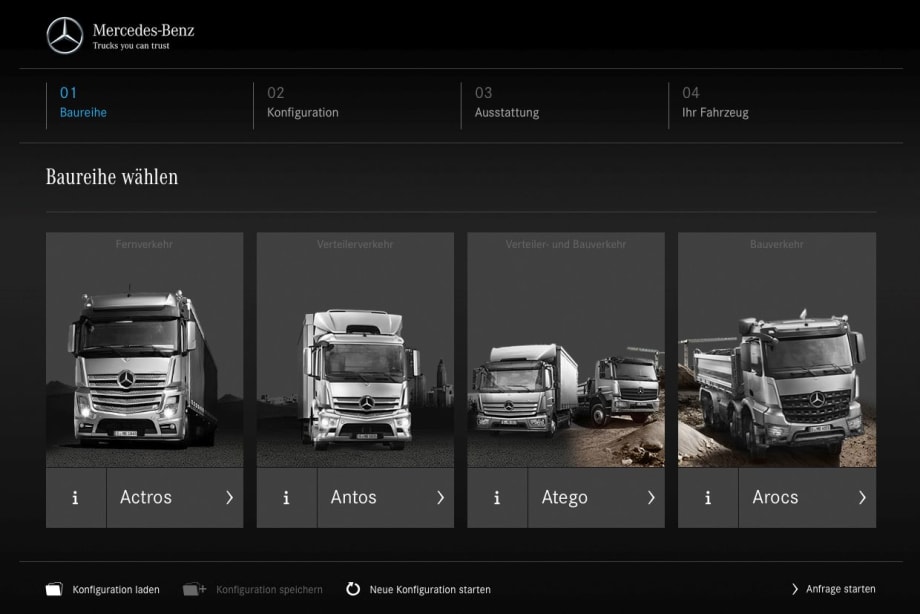 Mercedes-Benz Improves Truck Configurator in Europe