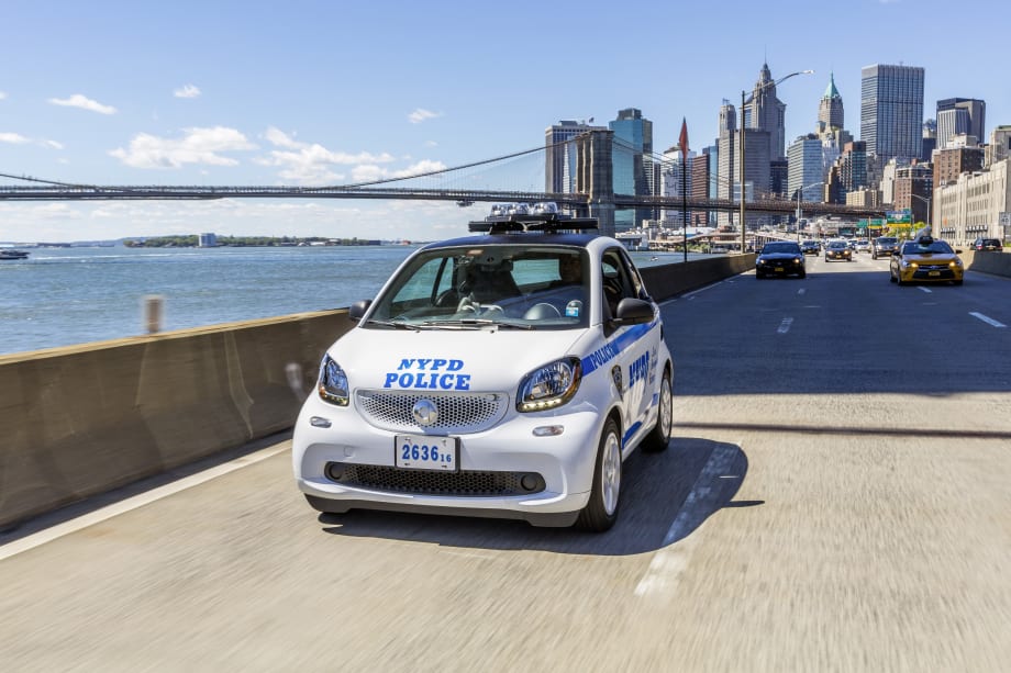 NYPD Receives First Shipment of 100 Smart Cars