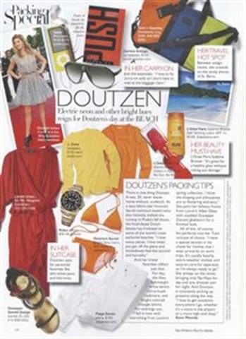 Model Doutzen Kroes' Packing List