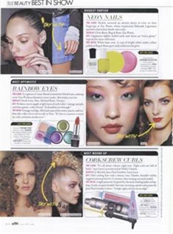 Neon Nails on the Runway