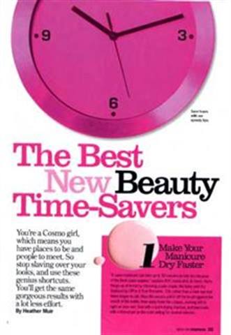 Cosmo Magazine Offers Beauty Time-Savers