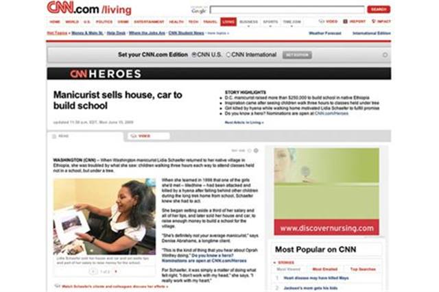 CNN Lauds Manicurist as Hero