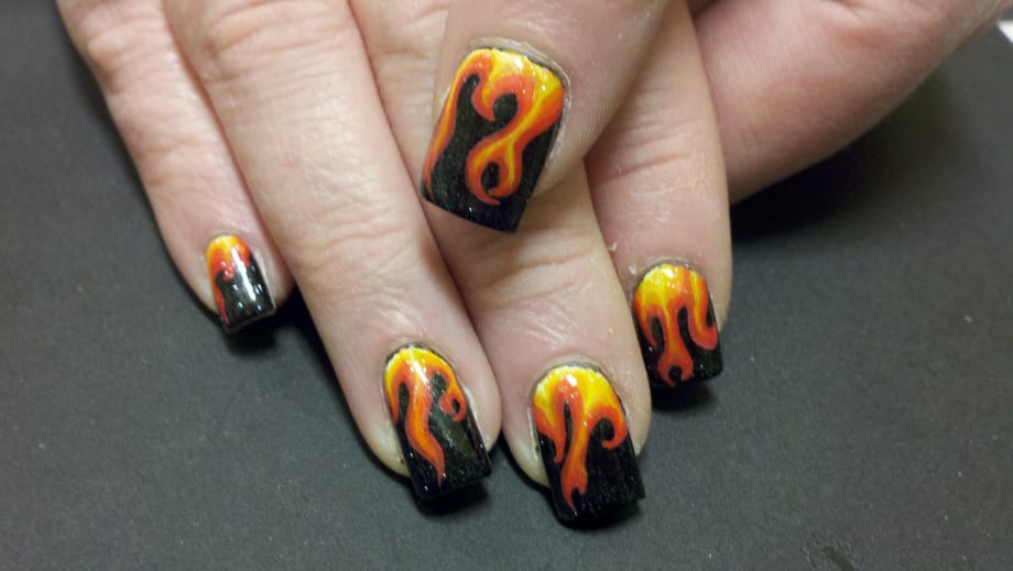 The Hunger Games-Inspired Nail Art