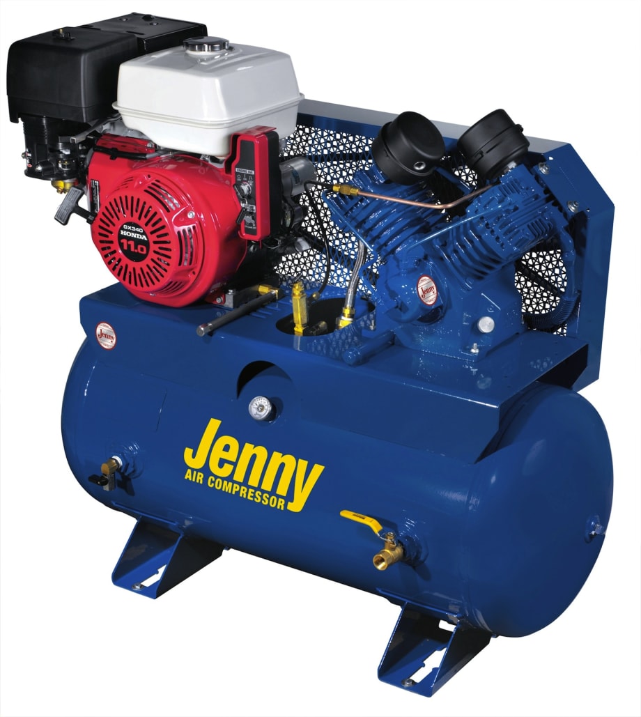 Two-Stage Service Vehicle Compressor