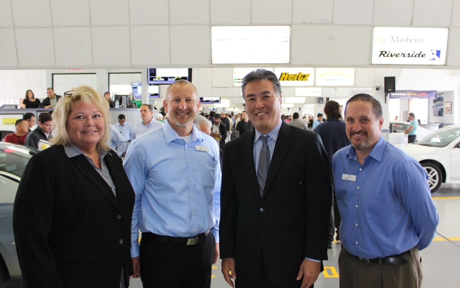 Rep. Mark Takano Tours Manheim Riverside