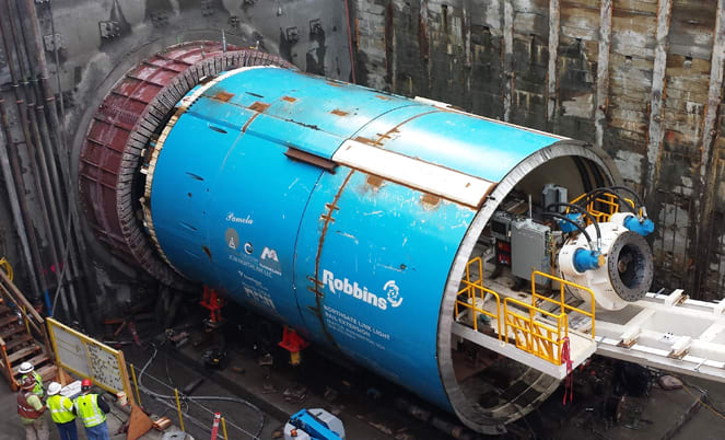 Sound Transit's tunnel-boring machine reaches daylight