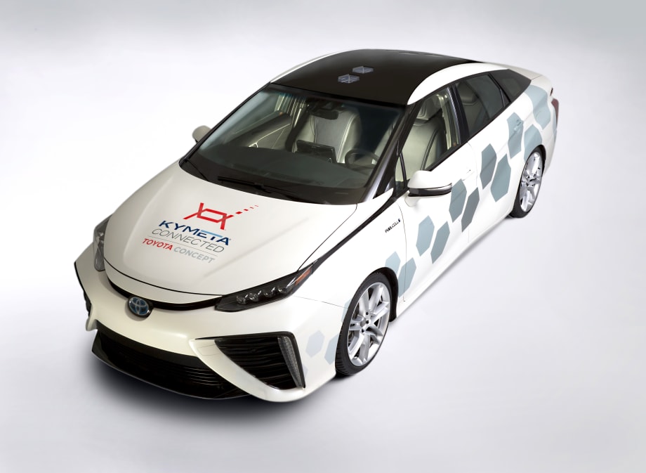 Toyota Research Vehicle Testing Satellite Data Transfer
