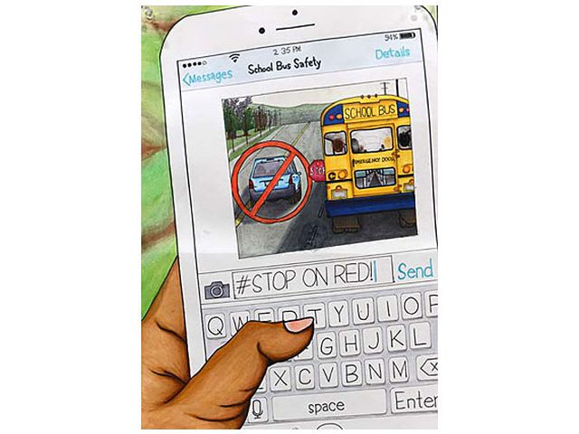 Hawaii Student’s Artwork Featured in National School Bus Safety Week Poster