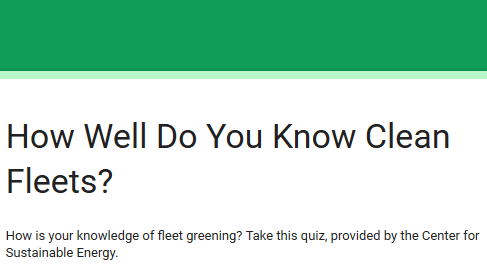 Quiz: How Well Do You Know Clean Fleets?