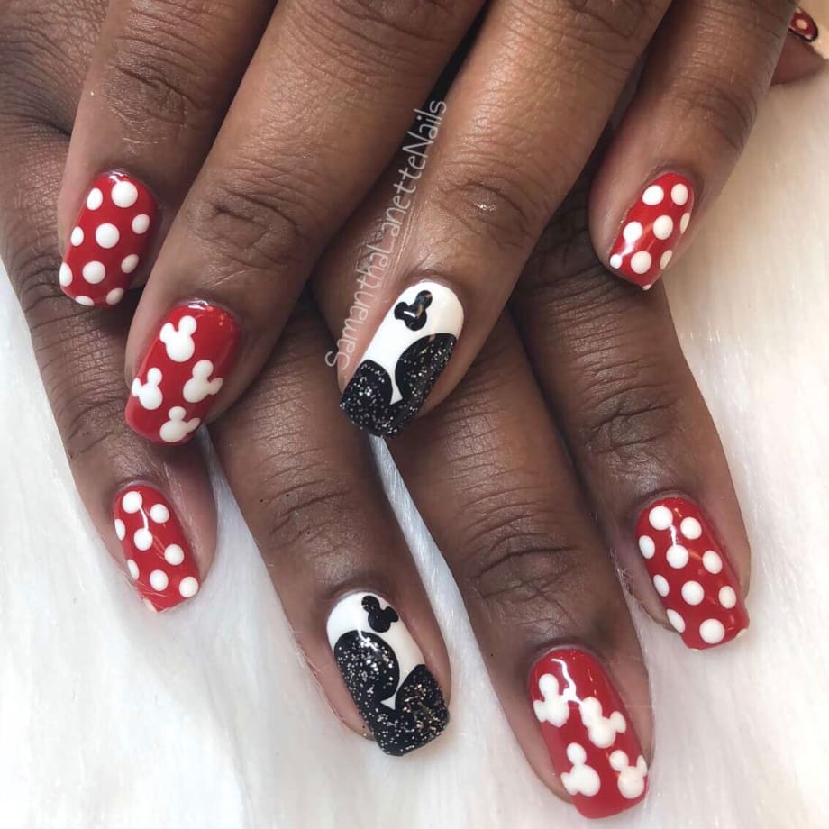 Day 132: Disney and Jewels Nail Art