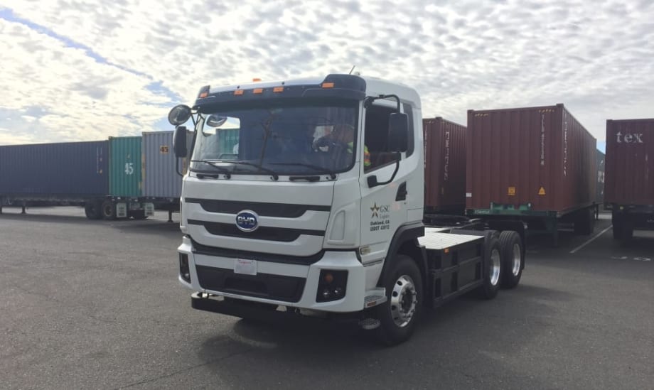 BYD Delivers Battery-Electric Truck to California Port