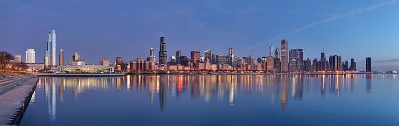 Chicago Skyline to Go Green for Safety