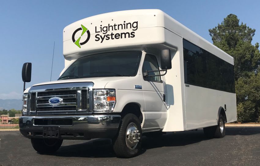 Lightning Systems Debuts All-Electric Ford E-450 Cutaway