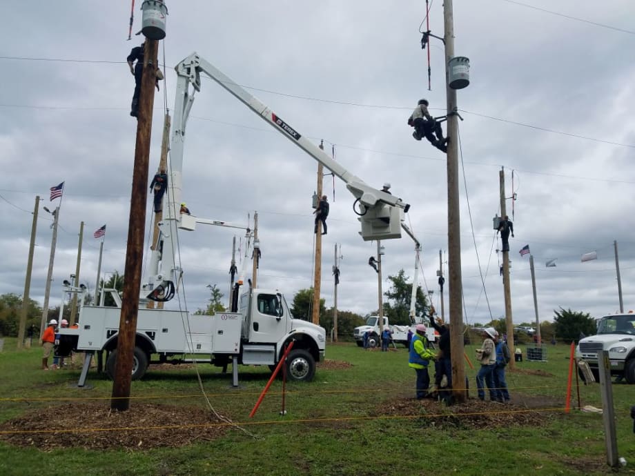 Terex Optima Used at International Lineman's Rodeo