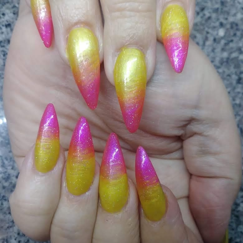 Day 183: Fade and Accent Nail Art