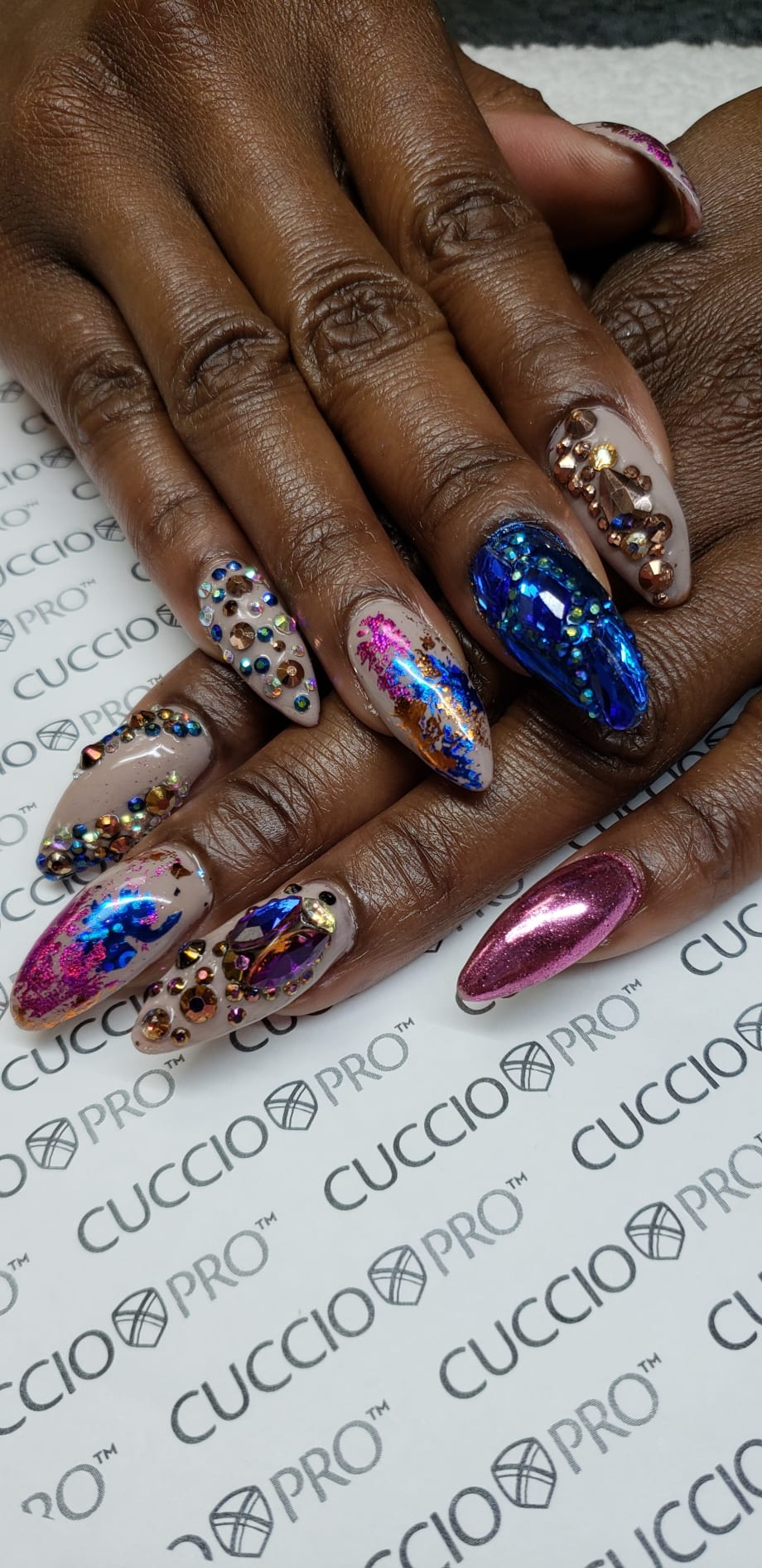 Day 18: Foil and Bling Nail Art