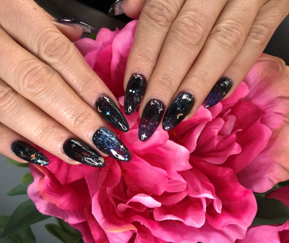 Day 56: Galaxy Nail Art