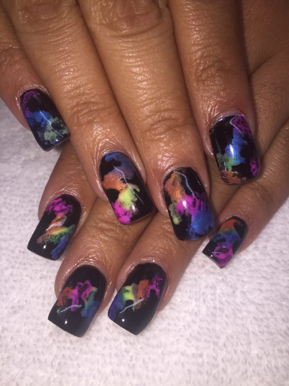 Day 61: Smoky Colors Nail Art