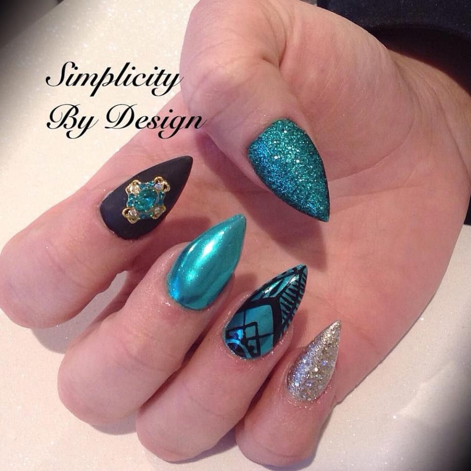 Day 67: Spring Green Nail Art