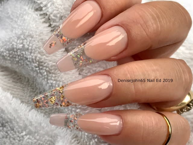 Day 77: Encapsulated Crushed Opal Nail Art