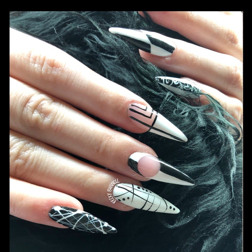 Day 98: Awesome Abstract Nail Art