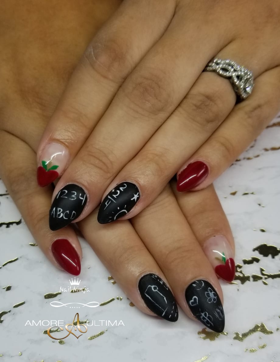 Day 223: Back to School Nail Art