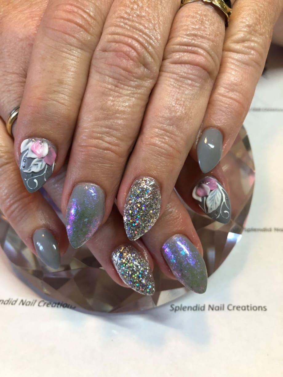 Day 265: 3-D Petal Nail Art