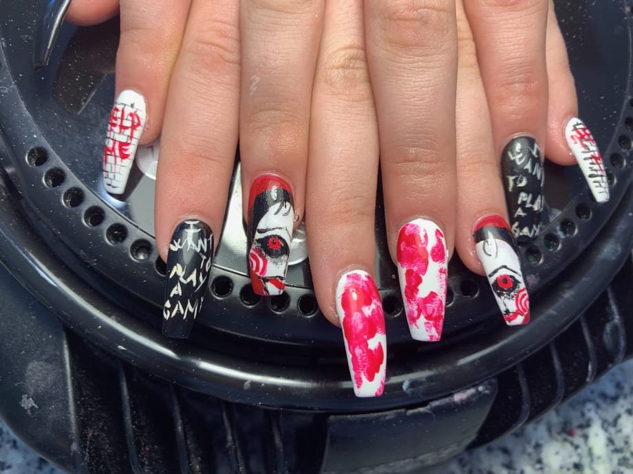 Day 284: Horror Icon Nail Art
