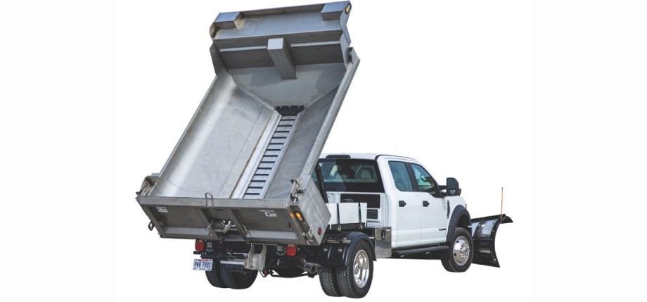 New SaltDogg Dump Spreader for Medium-Duty Trucks
