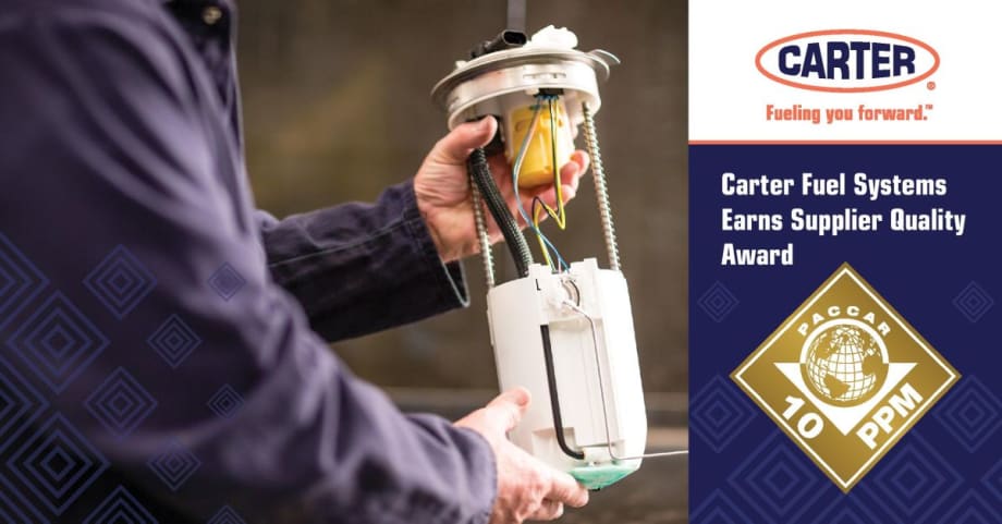 Carter Fuel Systems Awarded for Quality