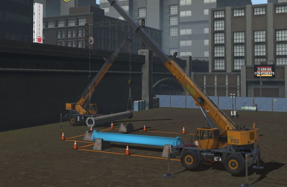 Mobile Crane Simulator Includes First Tandem Lift Exercise