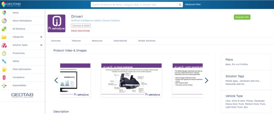 Netradyne Launches Driveri on Geotab Marketplace