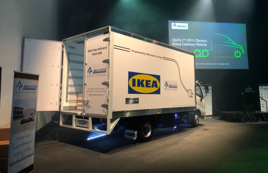 First 100% Electric Delivery Truck for IKEA's All-Electric Goal