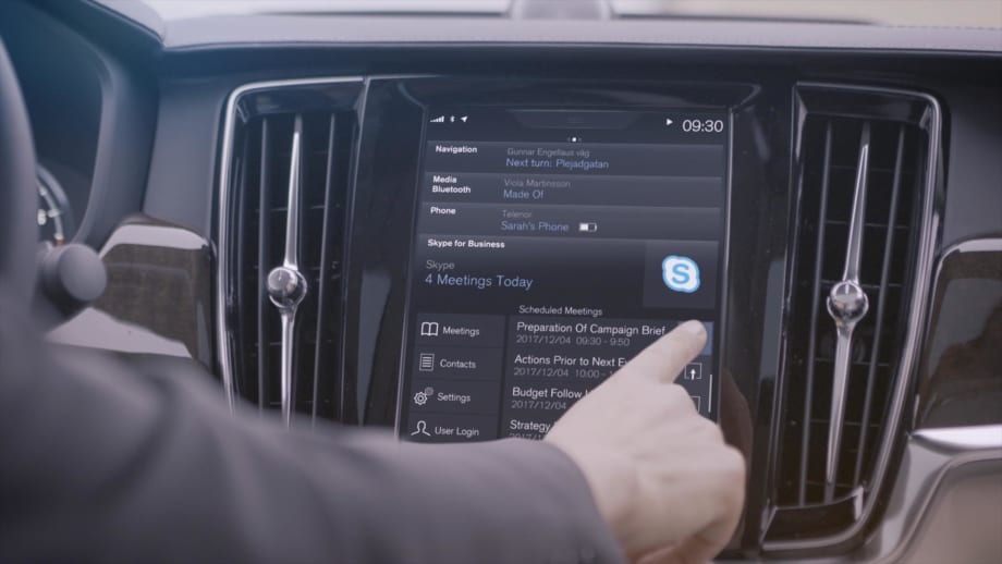 Volvo Adds Skype to its 90 Series Vehicles