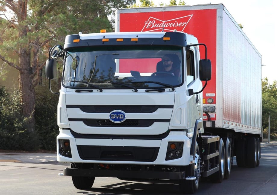 Anheuser-Busch Receives BYD's 100th Battery-Electric Truck