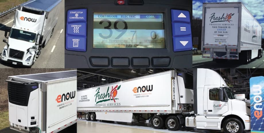 ENow Demonstrates Solar-Electric Reefer 