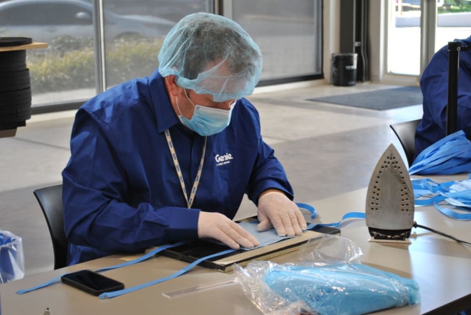 Genie Produces Protective Gear for Hospital 