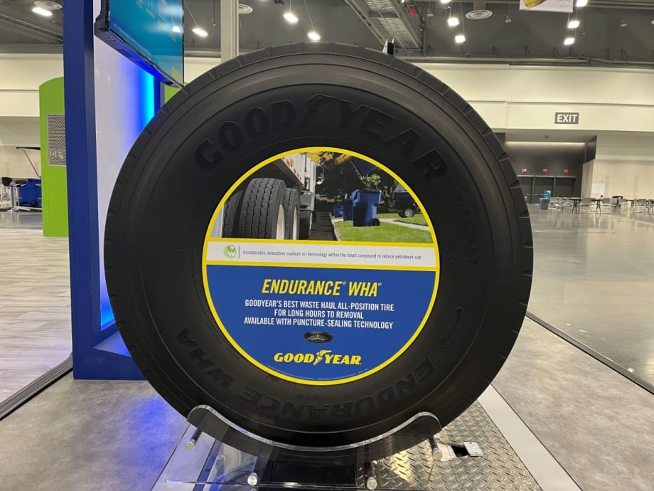 Goodyear Waste Haul Tire Made with Renewable Soybean Oil