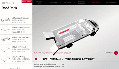 Weather Guard Updates Van Configurator