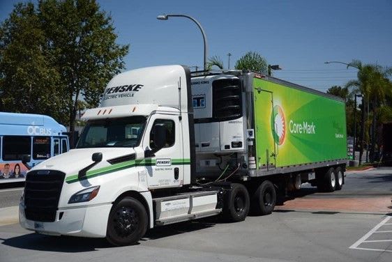 Penske Deploys Heavy-Duty Battery-Electric Truck with Core-Mark