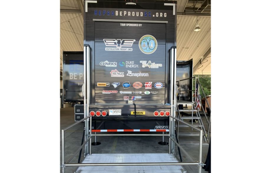 Maxon Lift Donates DMD Railift Liftgate for Mobile Workshop