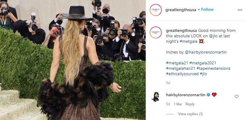 Jennifer Lopez's 2021 Met Gala Look