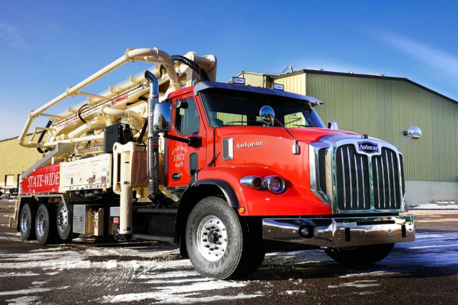Autocar Debuts DC-64P Boom Pump Truck