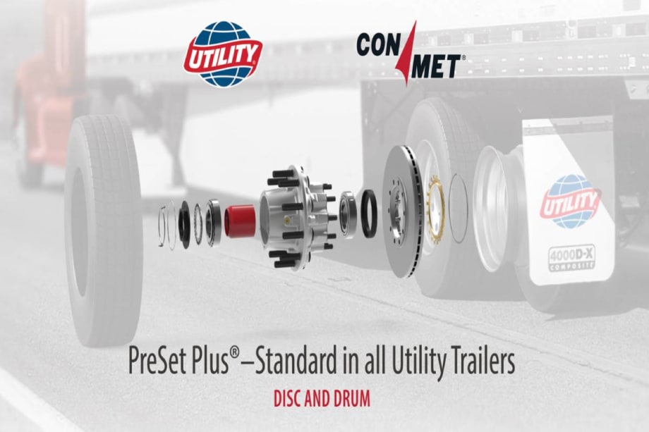 Utility Makes ConMet Preset Plus Standard on All Trailers