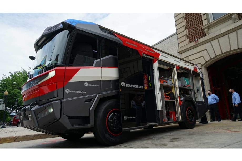 Electric Fire Truck Visits the US Capital