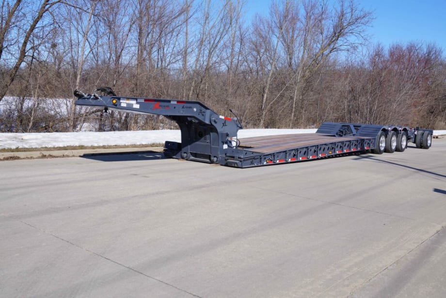 Low-Profile Hydraulic Detachable Gooseneck Paver Trailer 