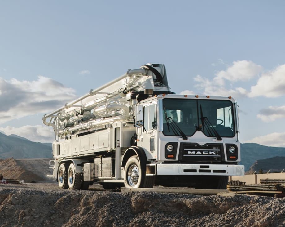 Mack TerraPro Concrete Pumpers with MP8 Engines Get mDrive