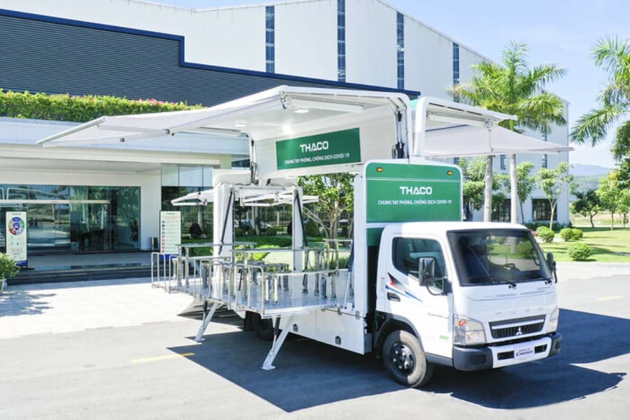 Thaco Donates 126 Canter Trucks to Vietnam’s COVID-19 Vaccination Campaign