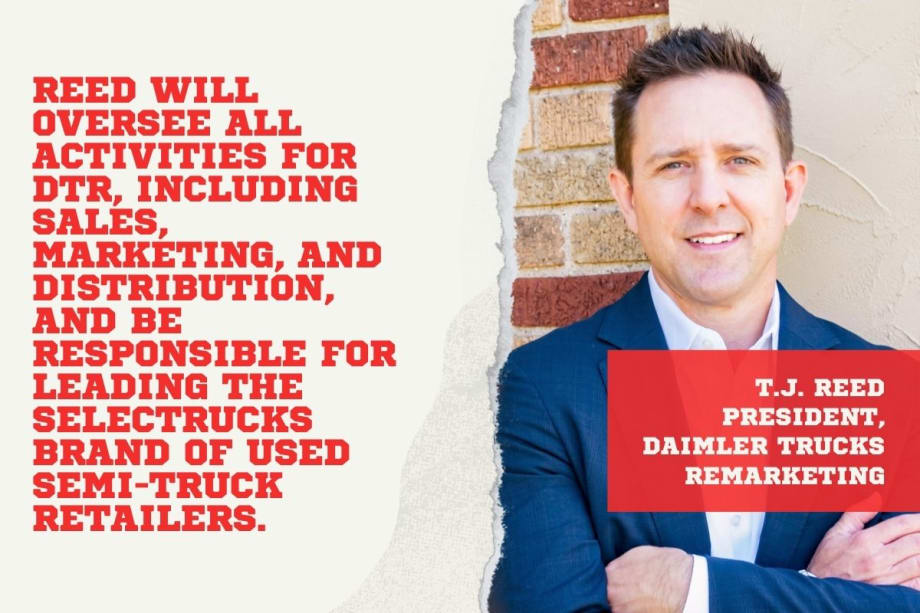 T.J. Reed Named President of Daimler Trucks Remarketing