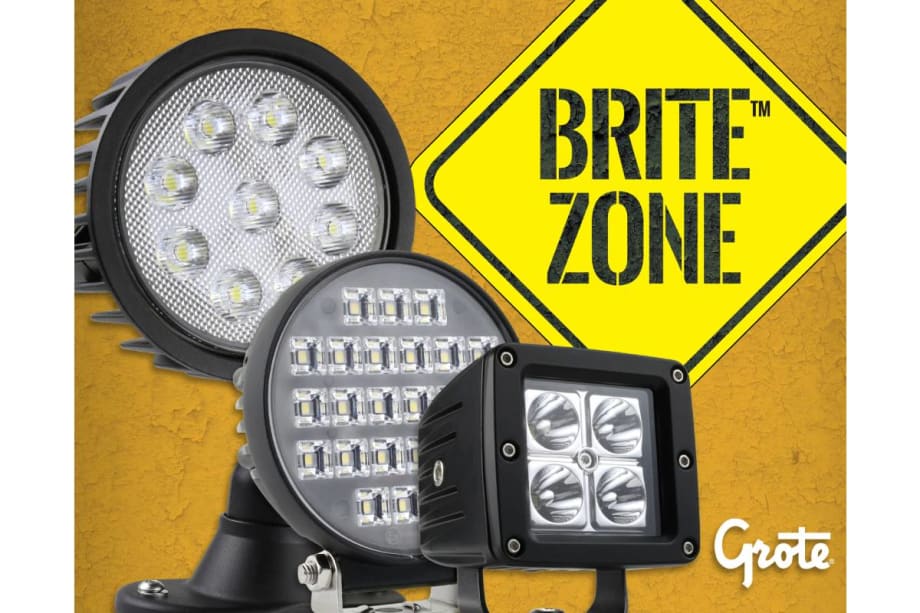 Grote Industries Expands BriteZone LED Work Lamp Line